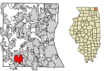 Lake County Illinois Incorporated and Unincorporated areas Lake Zurich Highlighted